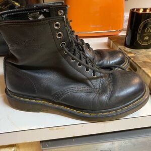 Dr. Martens 1460 Pascal men’s size 8 , women’s  9.5 - 10 Black Leather boots